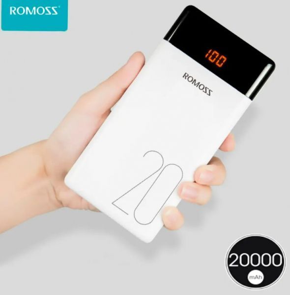 romoss lt20 20000 mAh white