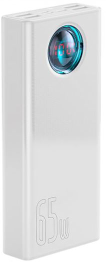 Baseus Amblight Digital Display Quick Charge 65 Вт 30000 мАг White (PPLG-A02)