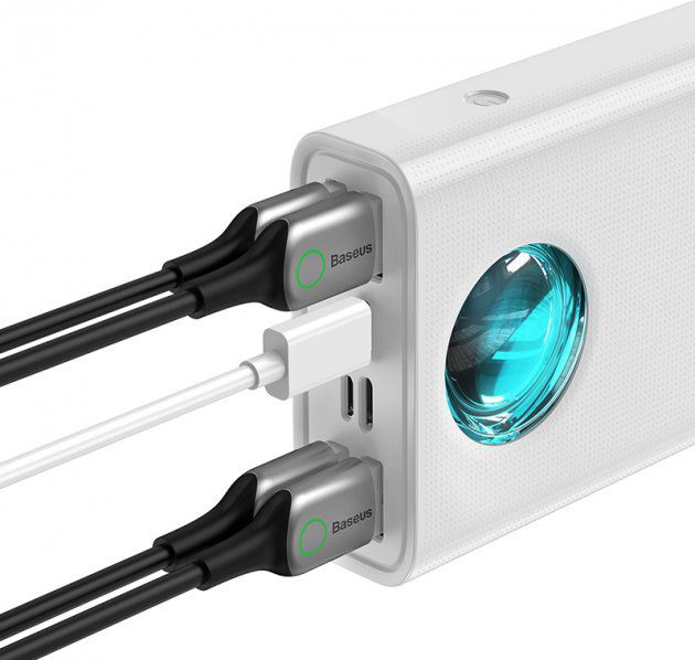 Baseus Amblight Digital Display Quick Charge 65 Вт 30000 мАг White (PPLG-A02)