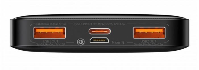 Baseus Bipow Digital Display Fast Charge Overseas Edition 10000 mAh 20W Black (PPBD050301)