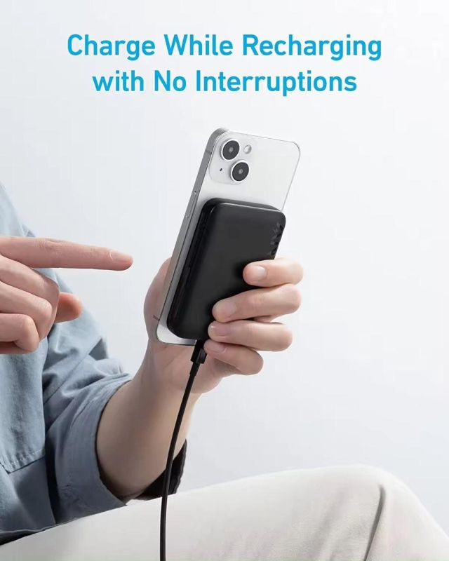 Anker MagGo 321 Magnetic Magsafe Powerbank 5000 mAh Чорний