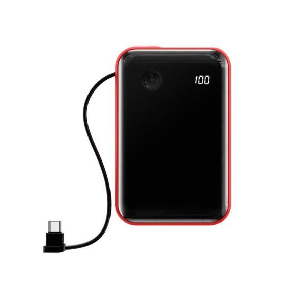Повербанк PowerBank Baseus Mini-S LCD Display 10000mAh + кабель Type-C 3A LED 15W