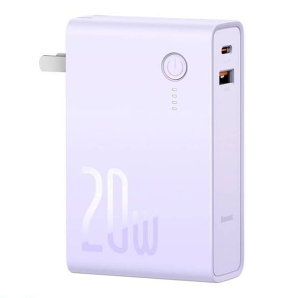 Павербанк Baseus Power Station 2 Power Bank Adaptor 10000mAh 20W CN Purple
