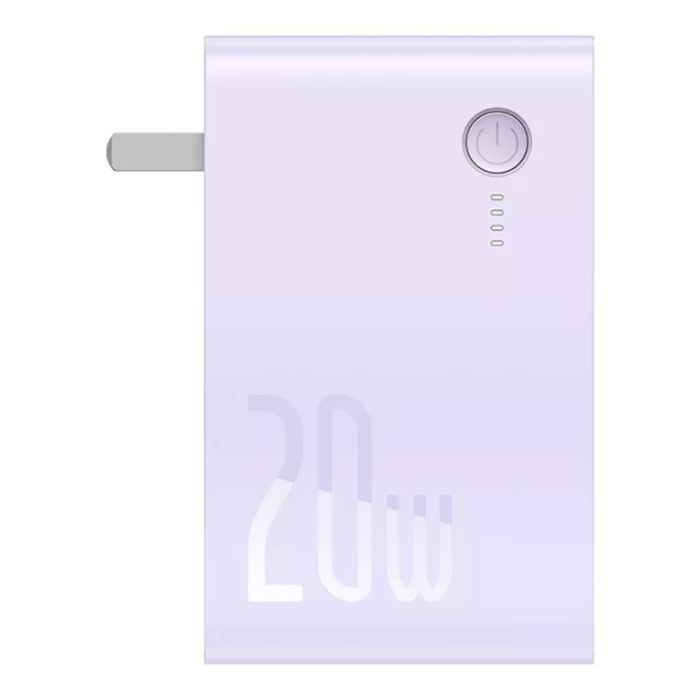 Baseus Power Station 2 Adaptor 10000 mAh 20W CN Purple