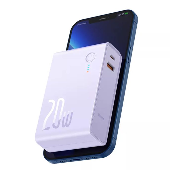 Baseus Power Station 2 Adaptor 10000 mAh 20W CN Purple