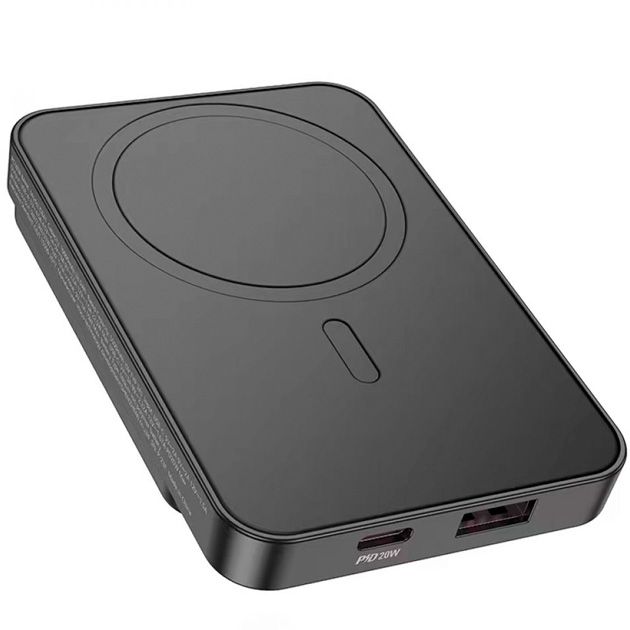 Hoco DB41 River magnetic Wireless charging 15W 10000 mAh PD20W для пристроїв LED дисплей Чорний