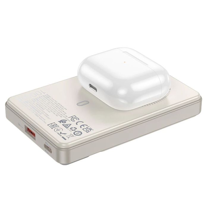 Hoco Q18 Tourer 22.5W з Бездротовий 10 000 mAh Milky White - 00000066161_2