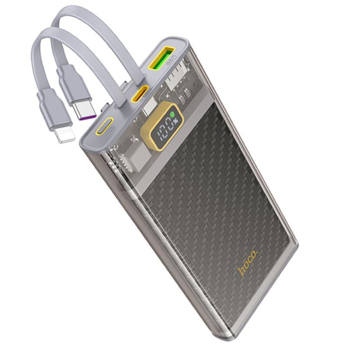Hoco J104 Discovery Edition 22.5W with cable 10000 mAh Gray - 00000067625_1