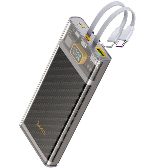 Hoco J104 Discovery Edition 22.5W with cable 10000 mAh Gray - 00000067625_1