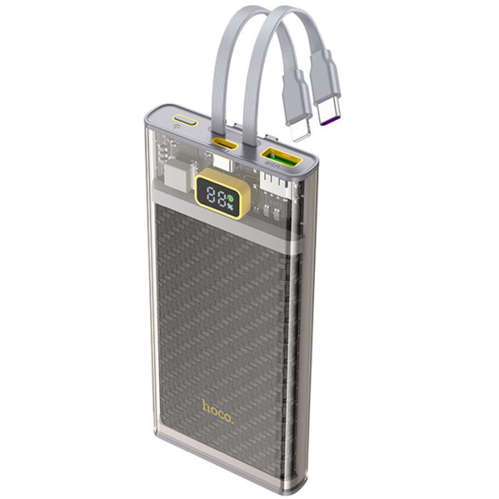 Hoco J104 Discovery Edition 22.5W with cable 10000 mAh Gray - 00000067625_1