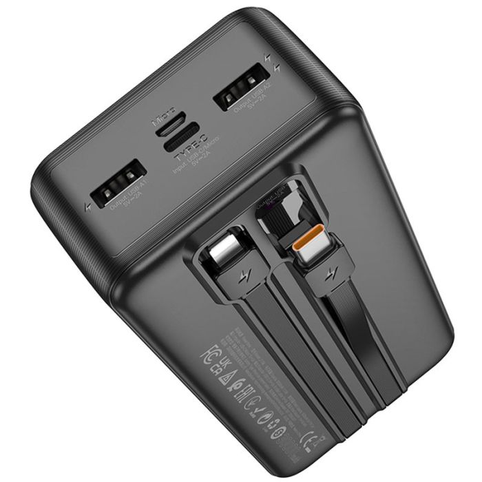 Hoco J118B Speed energy with cable 30 000 mAh Black - 00000067634_1