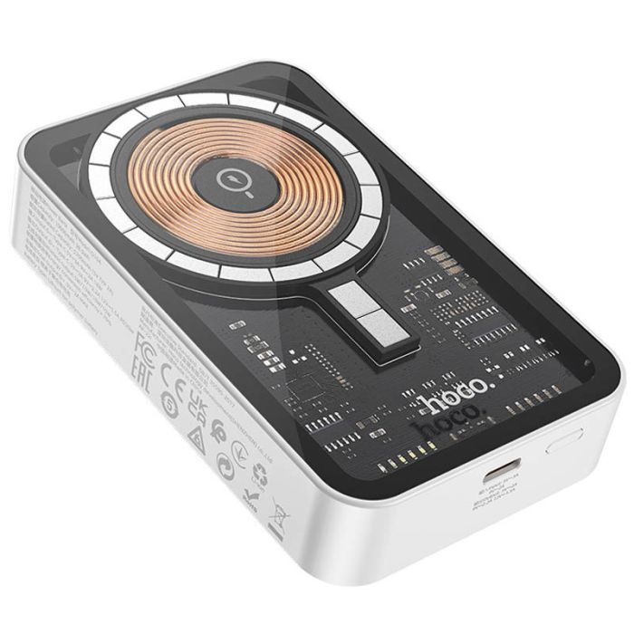 Hoco Q10A Transparent PD20W з Бездротовий 10 000 mAh White - 00000067628_1