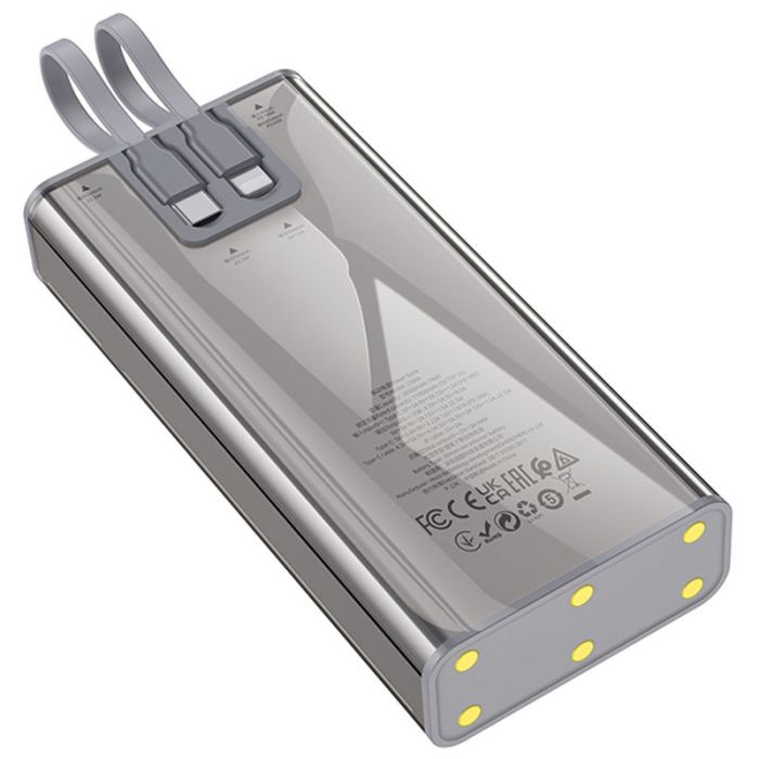 Hoco J104A Discovery Edition 22.5W with cable 20000 mAh Gray - 00000067635_1