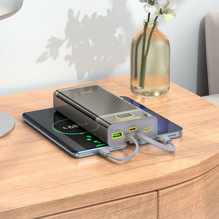 Hoco J104A Discovery Edition 22.5W with cable 20000 mAh Gray - 00000067635_1