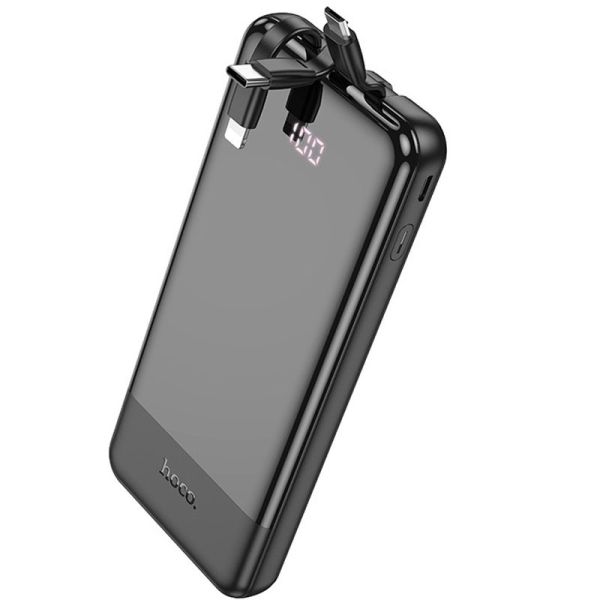 Портативний зарядний пристрій Power Bank Hoco J114 Charger with cable 10 000 mAh Black - 00000067619_1
