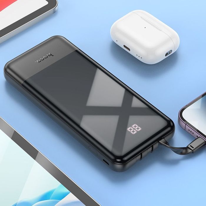 Hoco J114 Charger with cable 10 000 mAh Black - 00000067619_1