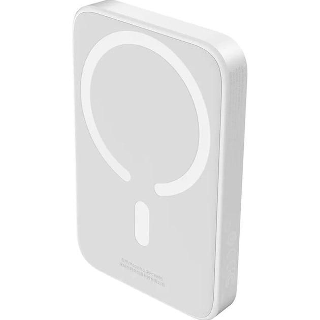 Qi 15W Baseus Magnetic Mini Wireless Fast Charge 2in1 6000 mAh 20W 2.4A QC3.0+PD3.0 (P10059002223-00) White