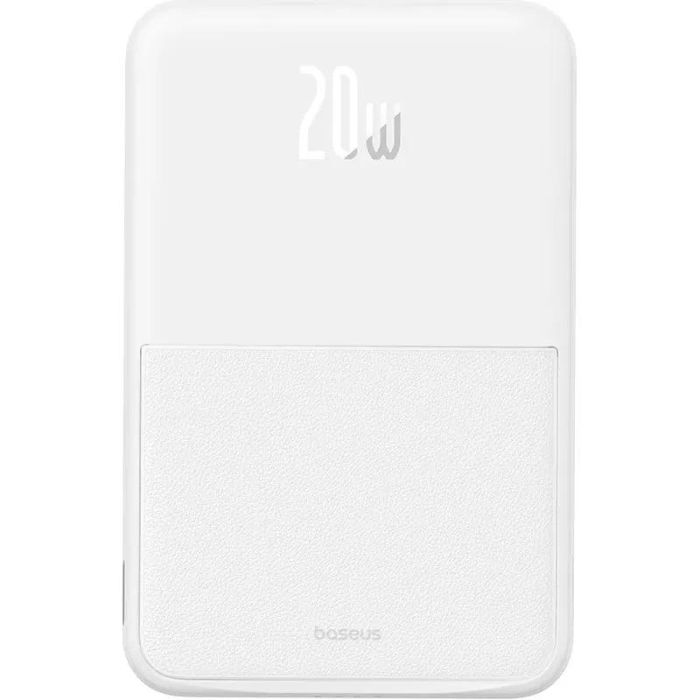 Qi 15W Baseus MagPro Magnetic Bracket 5000 mAh 20W (P10064101223-00) White